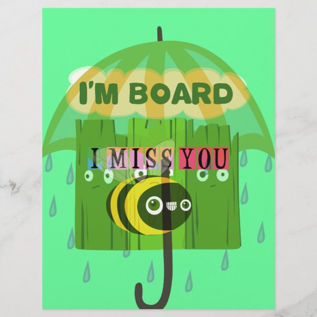 Whimsical Bored but Thinking of You (Front)
