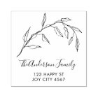 Whimsical Botanical Branch Return Address Family