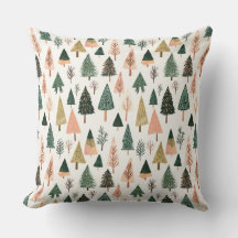Whimsical Botanical Holiday Tree Pattern