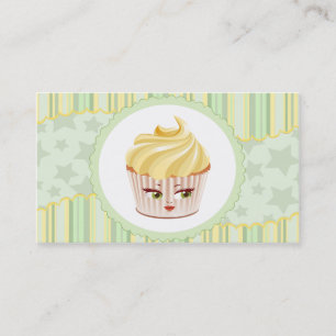 Whimsical boulangerie Cupcake Carte de visite