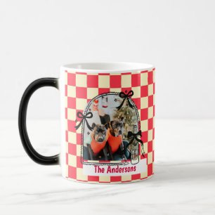 Whimsical Bow Christmas Photo Magic Mug