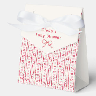 Whimsical Bow Little Sweetheart Baby Shower  Favor Box