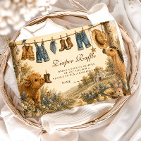 Whimsical Boy Western Boho Diaper Raffle