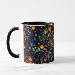 Whimsical Bright Colorful Trees Mug