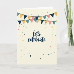 Whimsical Bunting Birthday Card