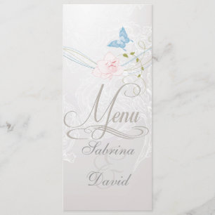 Whimsical Butterflies and Lace Menu