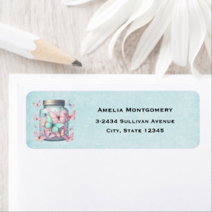 Whimsical Butterflies in a Jar - Address