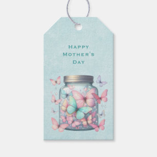 Whimsical Butterflies in a Jar Mother's Day Gift Tags
