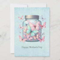 Whimsical Butterflies in a Jar Mother's Day