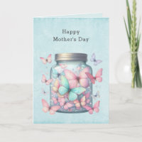 Whimsical Butterflies in a Jar Mother's Day