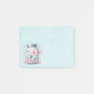 Whimsical Butterflies in a Jar Post-it Notes