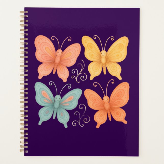 Whimsical Butterflies  Planner (Front)