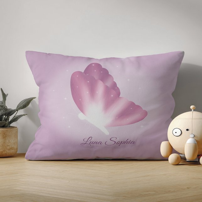 Whimsical Butterflies Throw Pillow (Creator Uploaded)