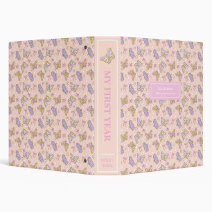 Whimsical Butterfly Baby First Year Photo Album Binder