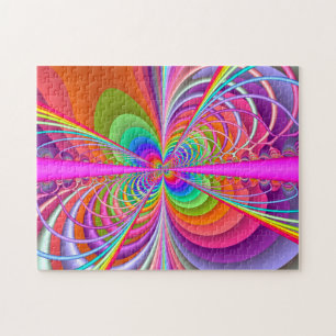 Whimsical Butterfly - Fractal Art Jigsaw Puzzle