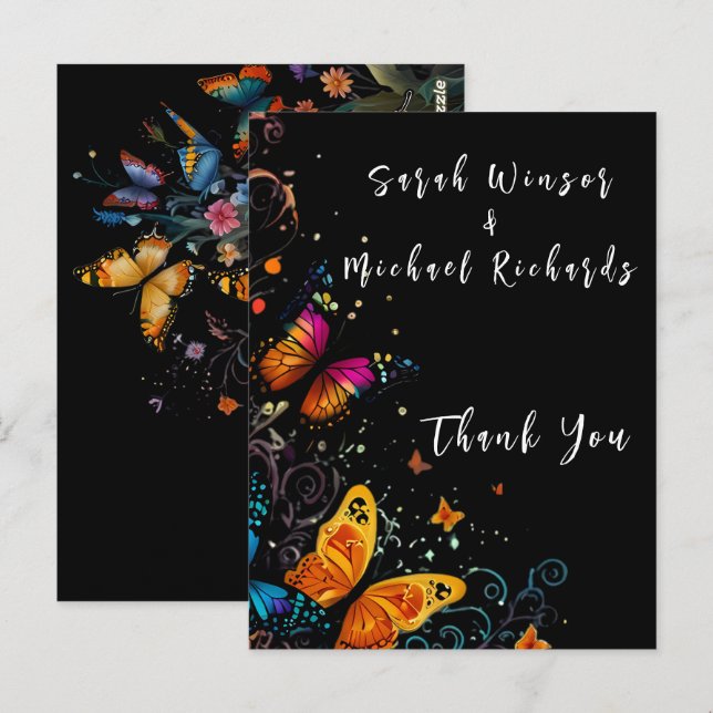 Whimsical Butterfly Garden Postcard (Front/Back)