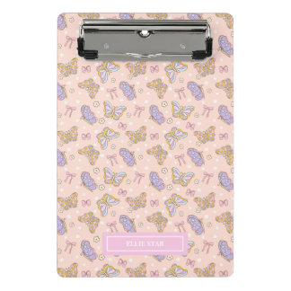 Whimsical Butterfly Girl Personalized Mini Clipboard