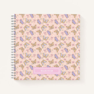 Whimsical Butterfly Girl Personalized Notebook