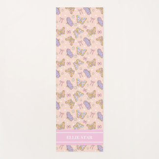 Whimsical Butterfly Girl Personalized Yoga Mat