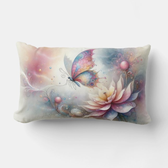 Whimsical Butterfly Pillow (Front)