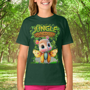 Whimsical Butterfly Wildlife Animal Character 🦋 T-Shirt
