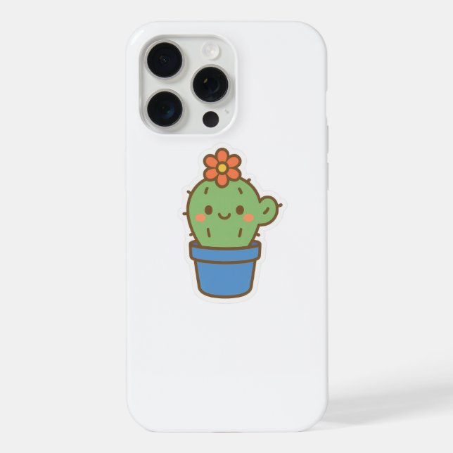 Whimsical Cactus iPhone Case (Back)