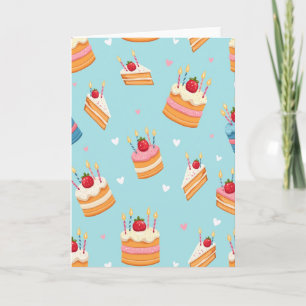 Whimsical Cakes Birthday Card