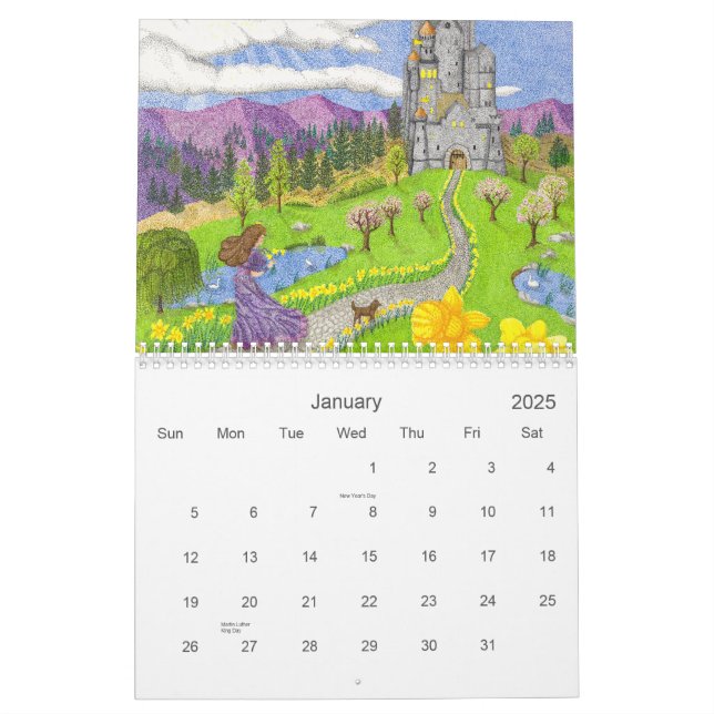 Whimsical Calendar (Jan 2025)