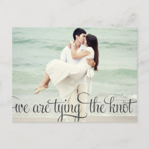 Whimsical Calligraphy Save the Date Postcard