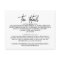 Whimsical Calligraphy Wedding Details Card