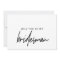 Whimsical Calligraphy Will You Be My Bridesman