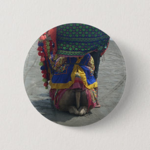 Whimsical Camel Art Print/Graphic 2 Inch Round Button