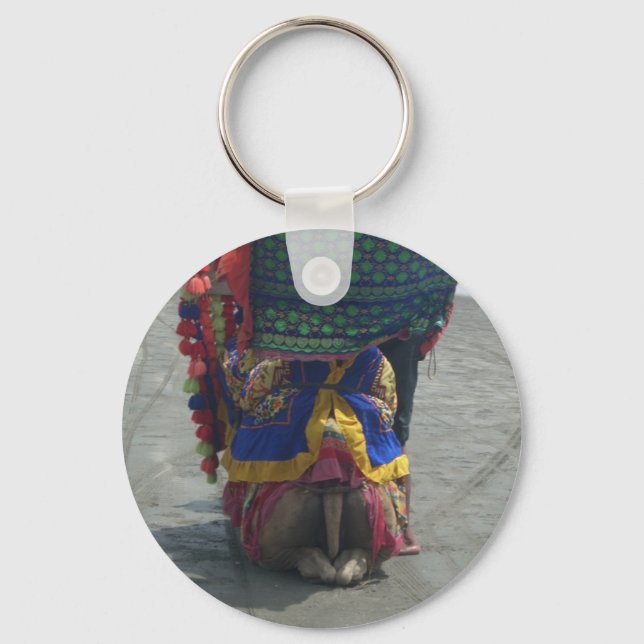 Whimsical Camel Art Print/Graphic Keychain (Front)