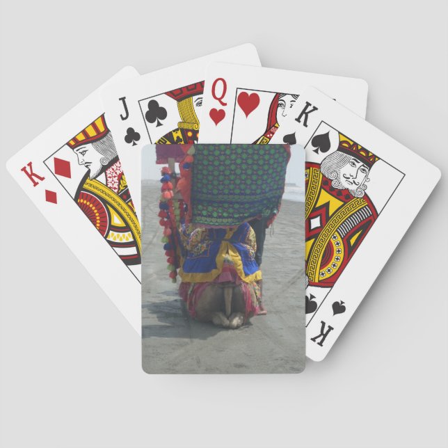 Whimsical Camel Art Print/Graphic Playing Cards (Back)