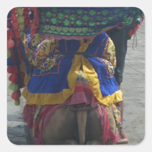 Whimsical Camel Art Print/Graphic Square Sticker