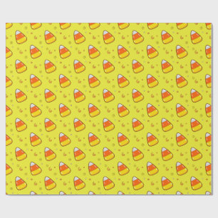 Whimsical Candy Corn, Halloween Candy Corn, Fall, Wrapping Paper