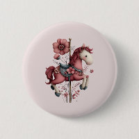 Whimsical Carousel Horse Image