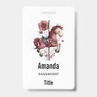 Whimsical Carousel Horse Image