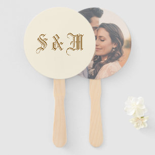whimsical casual overlay photo romantic wedding hand fan