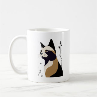 Whimsical Cat Coffee Mug