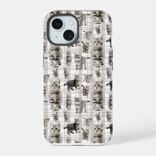 Whimsical Cat iPhone 15 Phone Case 