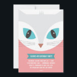 WHIMSICAL CAT KIDS BIRTHDAY PARTY INVITATION<br><div class="desc">WHIMSICAL CAT KIDS BIRTHDAY PARTY INVITATION</div>