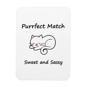 Whimsical Cat Magnet