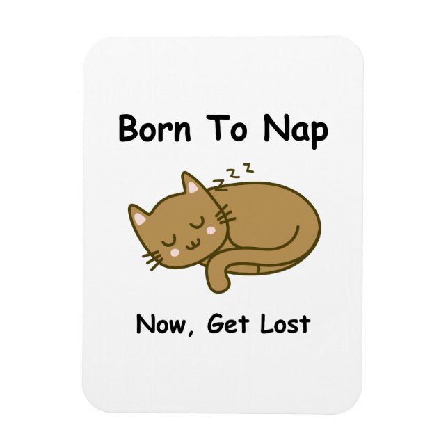 Whimsical Cat Magnet (Vertical)