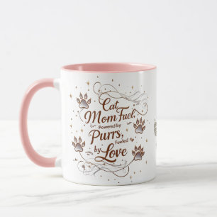 Whimsical Cat Mom Mug – Purrs & Love Fuel