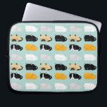 Whimsical Cats Pattern Laptop Sleeve<br><div class="desc">Adorable sleeping cats pattern features a tuxedo or bicolor cat, a grey tabby, an orange tabby, a white cat, a black cat, and a rag doll cat on a mint green background. Perfect for the (crazy) cat people in your life.</div>