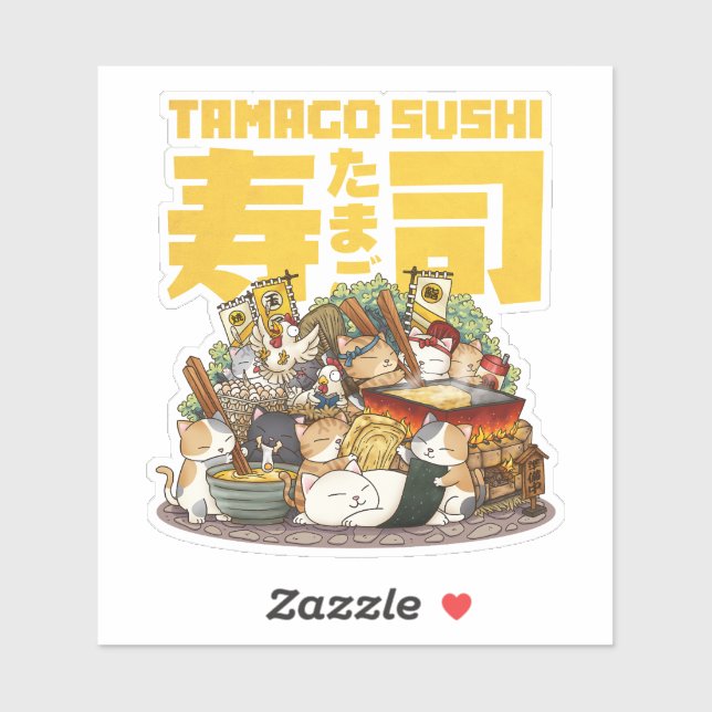 Whimsical Cats Tamago Sushi Workshop (Sheet)