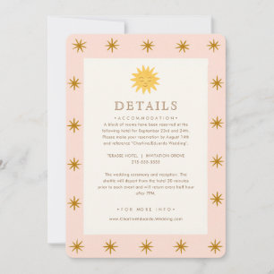 Whimsical Celestial Folk Details  Invitation