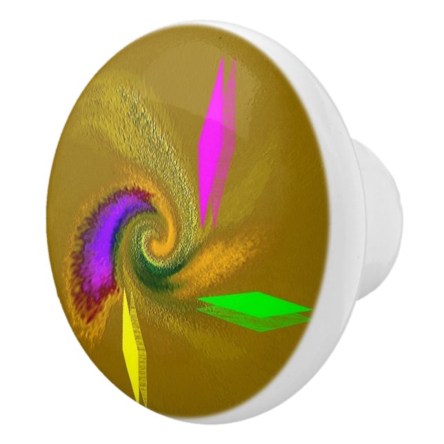 "Whimsical" Ceramic Knob (Right)