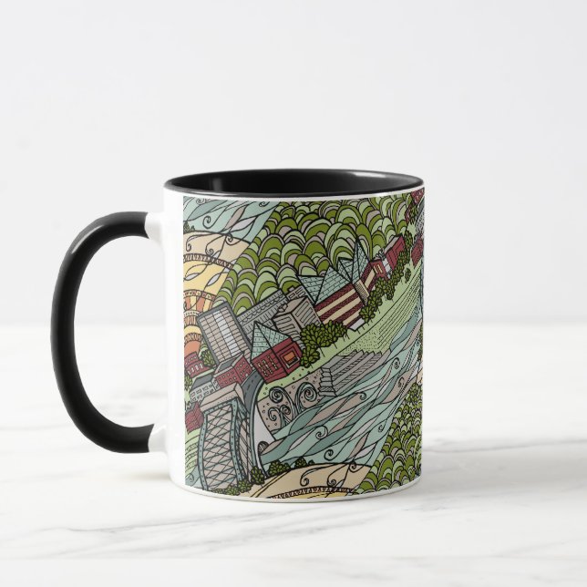 Whimsical Chattanooga Mug (Left)